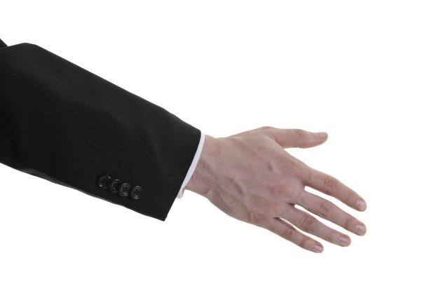 商人手剪路径图片下载