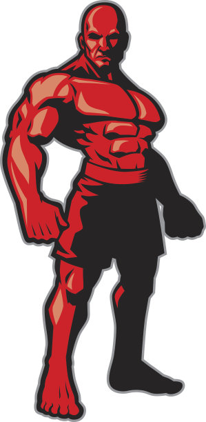 战士站的姿势图片下载