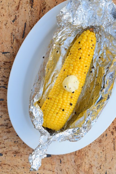 烤甜玉米图片下载