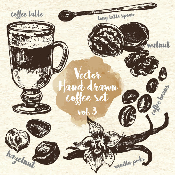 手绘咖啡套装vol.3图片下载