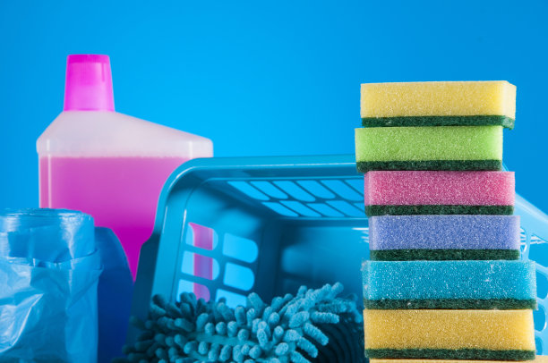 具有强光和饱和颜色的清洁设备图片下载