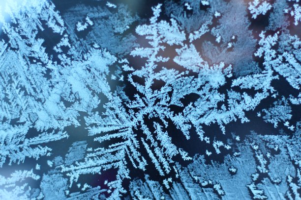 窗户背面霜的图案(白霜背景)图片下载