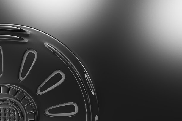 黑暗的未来科技背景与发光的线条图片下载