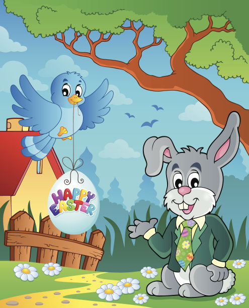 复活节兔子主题形象3图片下载