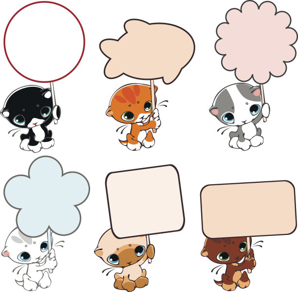 旌旗的小猫图片下载