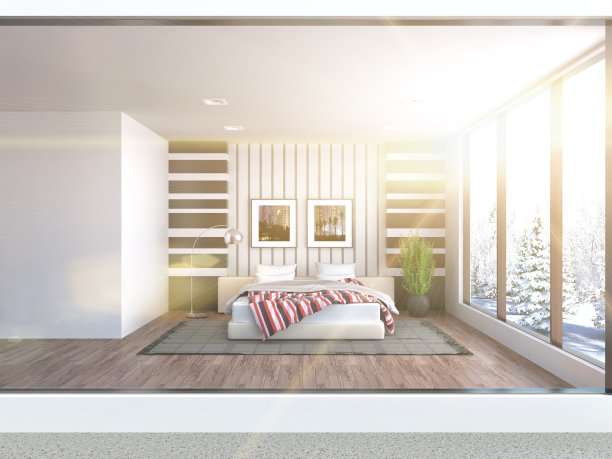 卧室内。三维演示图片下载