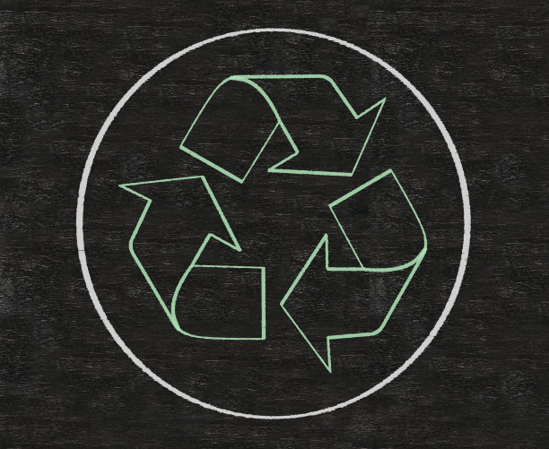 循环和世界写在黑板背景上图片下载