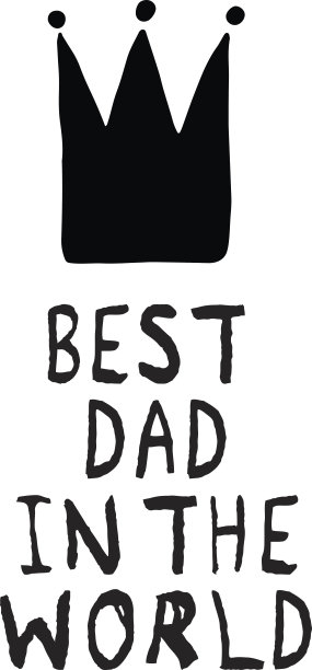 世界上最好的戴着皇冠的爸爸。图片下载
