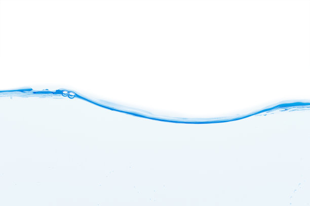 水波在白色的背景图片下载