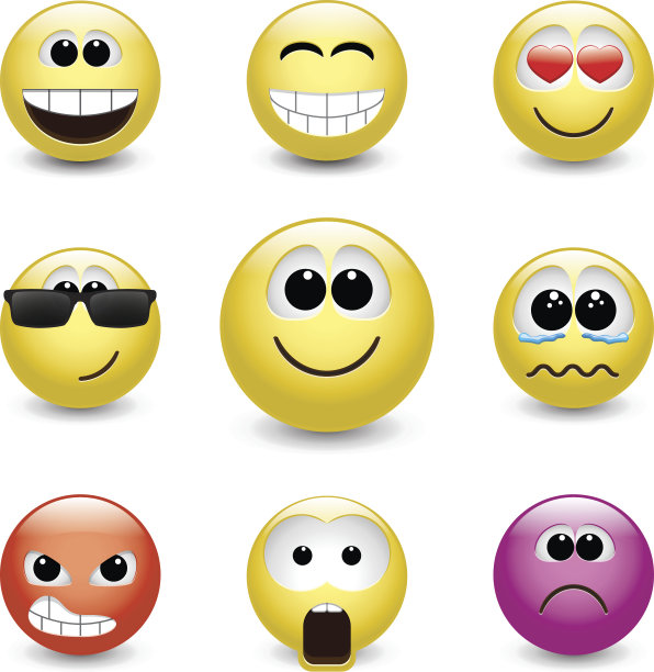 表情符号可以表达不同的情感图片下载