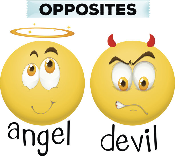 天使和魔鬼的对立面图片下载