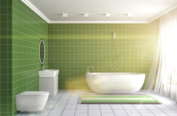 浴室内。三维演示图片下载