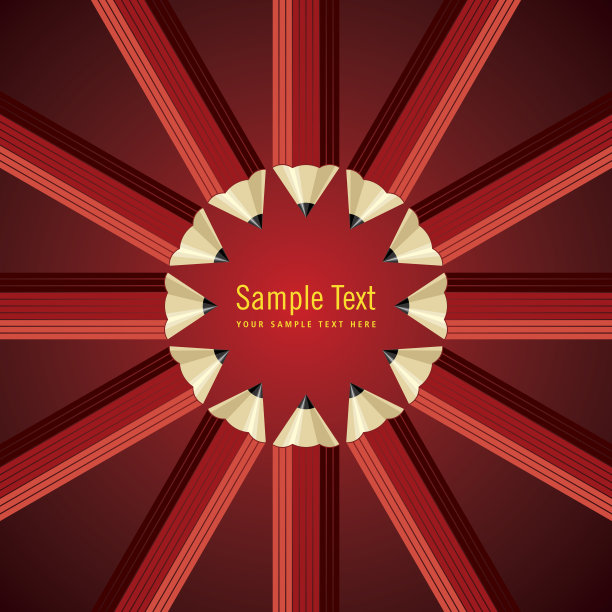 框架红铅笔与样本文本图片下载