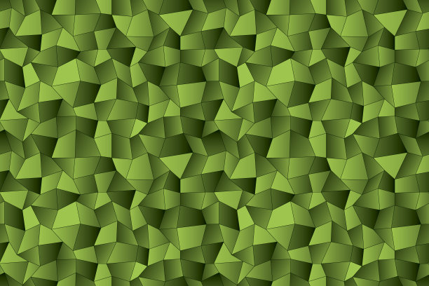 无缝绿色多边形模式与梯度图片下载