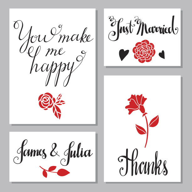 婚礼，情人节贺卡图片下载