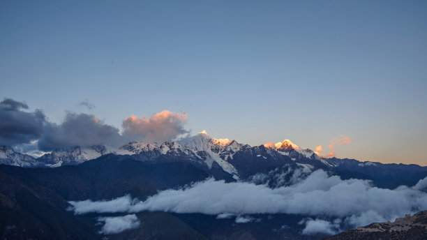 中国云南梅里雪山景观。图片下载