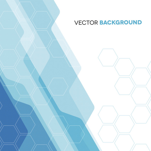 蓝色几何抽象背景图片下载