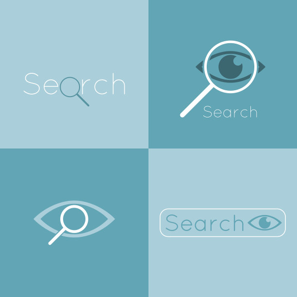 图标眼睛与放大镜。搜索、分析、研究图片下载