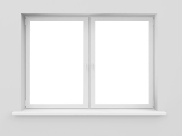 窗口隔离在白色背景图片下载