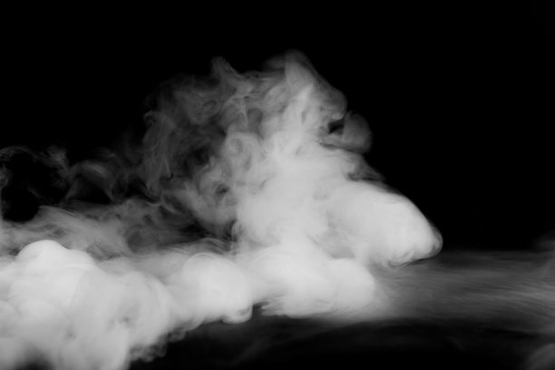 黑色背景上的抽象雾或烟雾图片下载