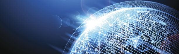 数字网络。向量图片下载