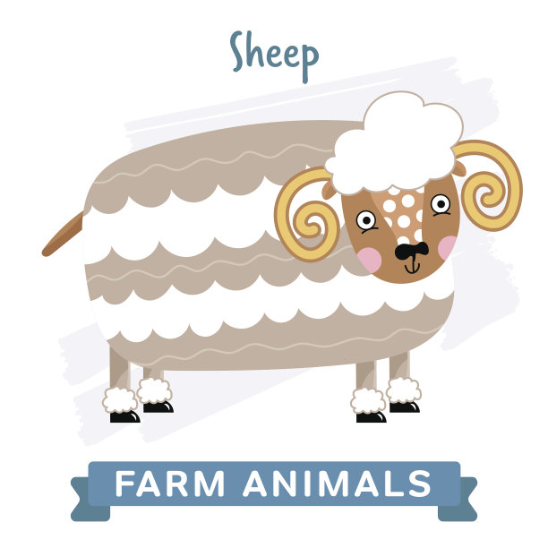 羊隔离,向量。图片下载