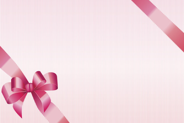 背景抽象的粉红色条纹图案与弓向量图片下载