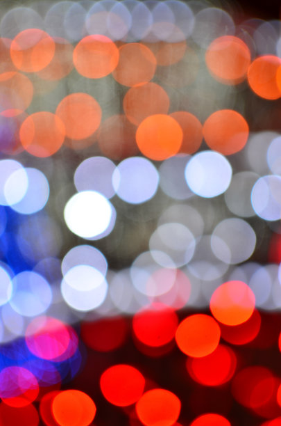 多色模糊灯光图片下载