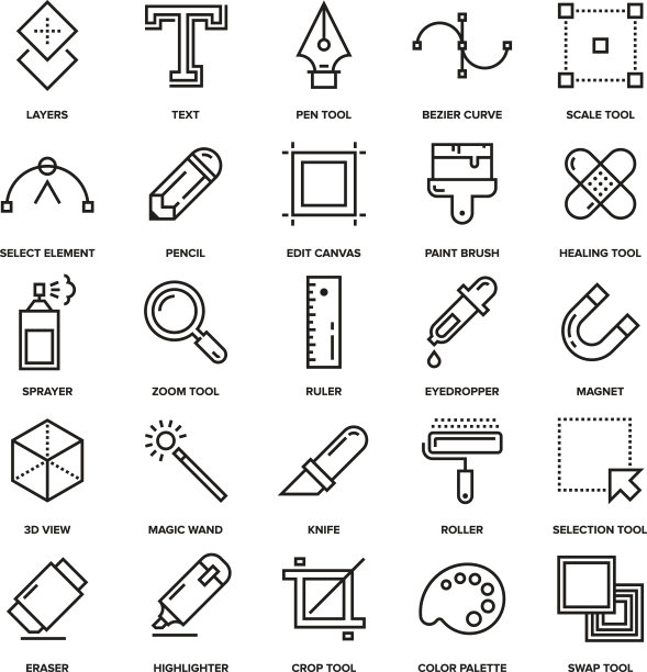 设计工具图标图片下载