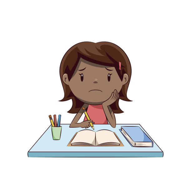 伤心的小女孩，作业图片下载