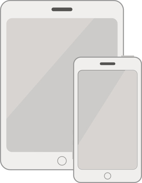 平板电脑智能手机隔离素材图片