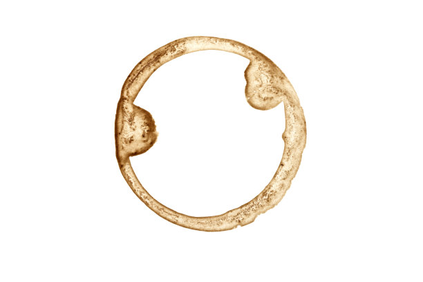 咖啡污渍-孤立的照片图片下载