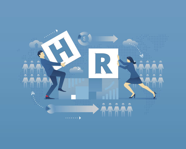 人力资源排版海报素材图片