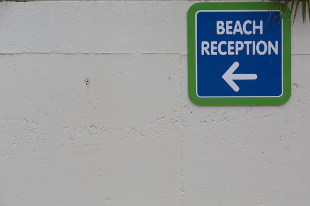 海滩的接待图片下载