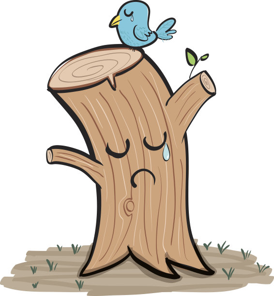 哭泣的树桩图片下载