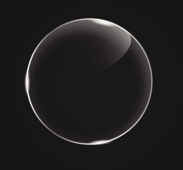 美丽的玻璃圆形按钮/旗帜在一个黑暗的背景图片下载