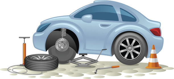 更换汽车车轮图片下载