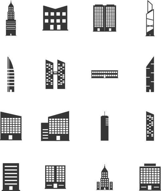 建筑图标合集图片下载