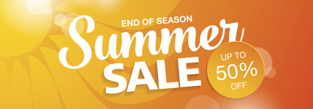 夏天出售横幅素材图片