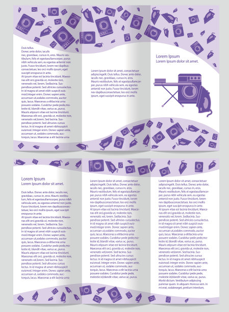 商业小册子、洗衣模板小册子图片下载