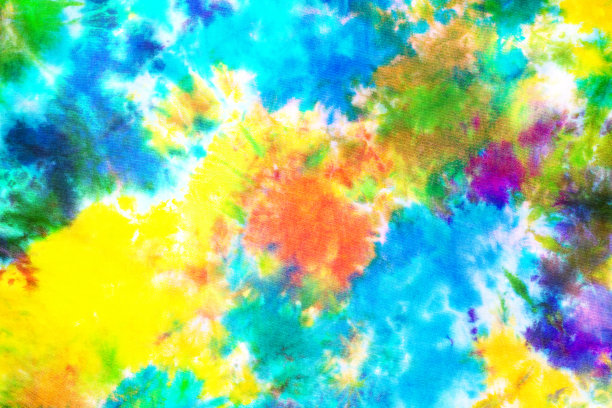 彩色扎染图案背景。图片下载