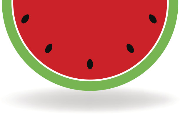 熟透的西瓜片。图片下载