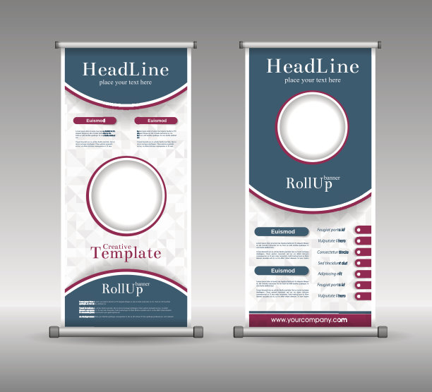 卷旗抽象几何色彩设计图片下载