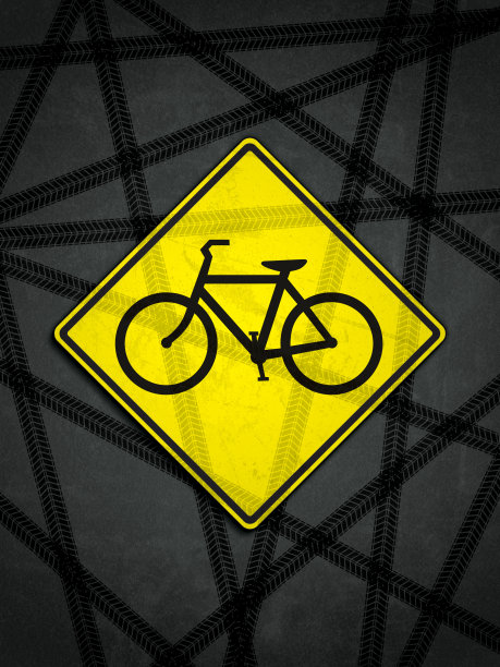 自行车标志和轨道图片下载