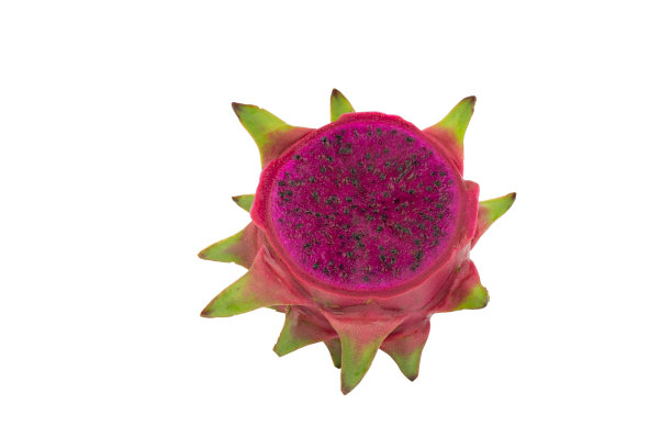 火龙果孤立在白色背景上。(火龙果果实)图片下载