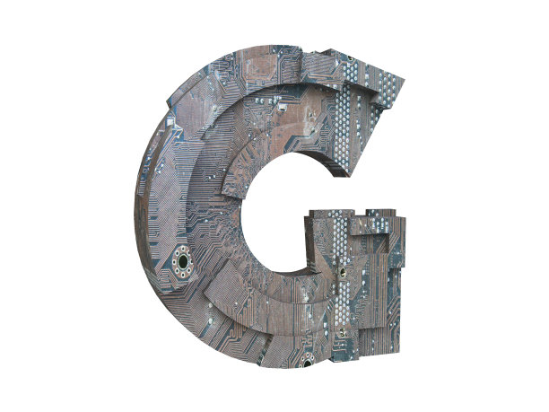 高科技字母G图片下载