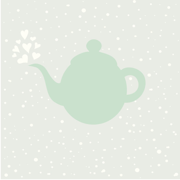 矢量模式的茶时间图片下载