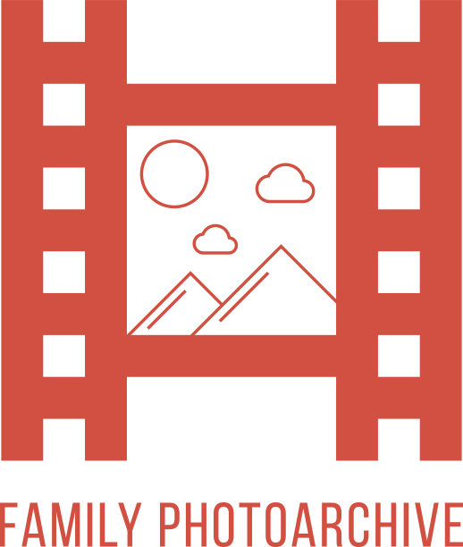 红色家庭照片档案图标图片下载