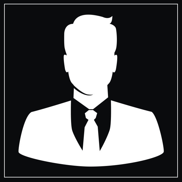 人轮廓剪影。矢量图图片下载