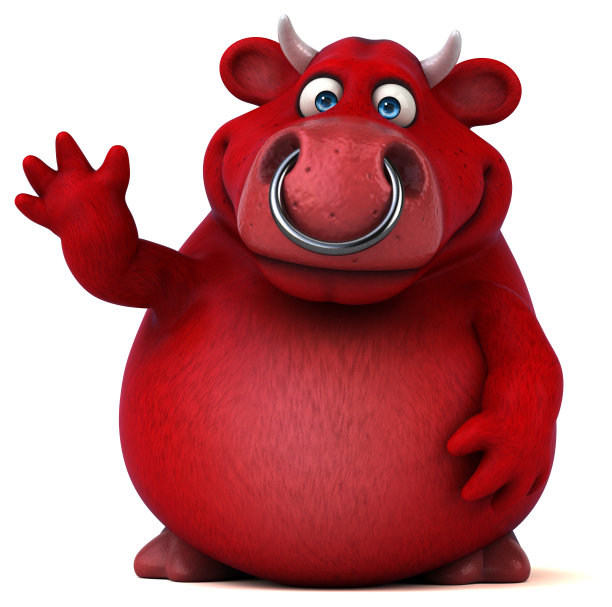 红牛- 3D插图图片下载